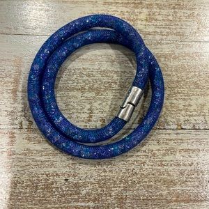 Swarovski Crystal mesh double wrap bracelet